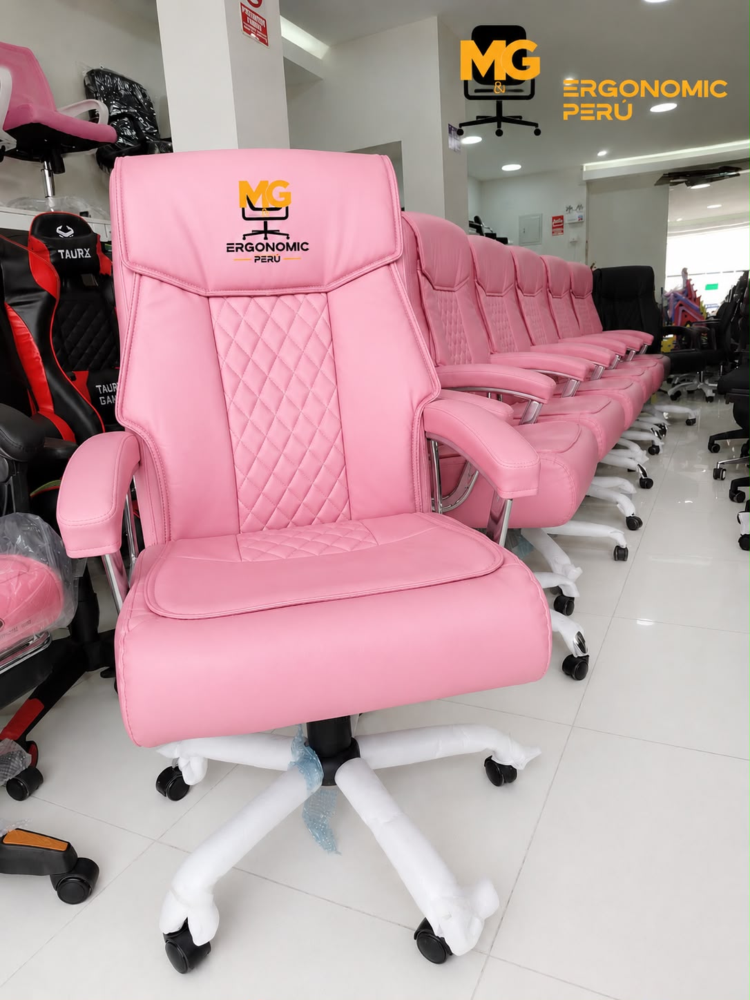Silla Gerencial En Cuero Prana